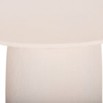 ΤΡΑΠΕΖΙ ΤΡΑΠΕΖΑΡΙΑΣ ΣΤΡΟΓΓΥΛΟ SEPPO HM18154.02 FIBER CEMENT ΛΕΥΚΟ--Φ119,5x75,5Υεκ.