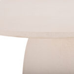 ΤΡΑΠΕΖΙ ΤΡΑΠΕΖΑΡΙΑΣ ΣΤΡΟΓΓΥΛΟ SEPPO HM18154.02 FIBER CEMENT ΛΕΥΚΟ--Φ119,5x75,5Υεκ.