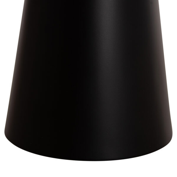 ΤΡΑΠΕΖΙA ΣΑΛΟΝΙΟΥ 2ΤΜΧ DIEN HM9926 ΜΕΤΑΛ.ΒΑΣΕΙΣ & ΚΕΡΑΜΙΚΟ TOP-ΜΑΥΡΟ Φ56 & Φ43 εκ.