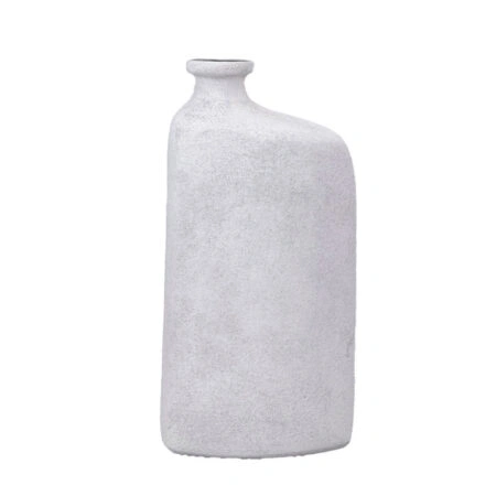 ESPRIT ΒΑΖΟ 17x14x36cm ΑΛΟΥΜΙΝΙΟ ΑΣΠΡΟ