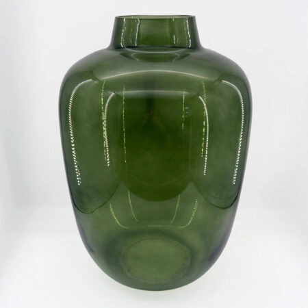 VIDRIO ΒΑΖΟ 34x34x48cm ΓΥΑΛΙ ΠΡΑΣΙΝΟ