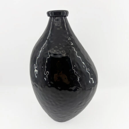 SPICE ΒΑΖΟ 22x22x35.5cm ΓΥΑΛΙ ΜΑΥΡΟ