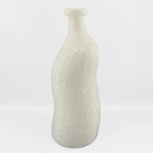 ROMAIN ΒΑΖΟ 15.5x15.5x40 ΓΥΑΛΙ ΑΣΠΡΟ