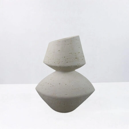 LOOMA III ΒΑΖΟ 28.5x15.5x34.5 RESIN ΜΠΕΖ