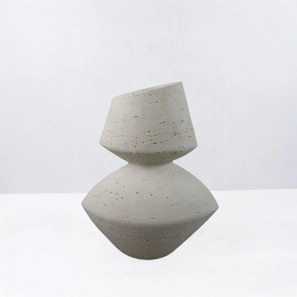LOOMA III ΒΑΖΟ 28.5x15.5x34.5 RESIN ΜΠΕΖ