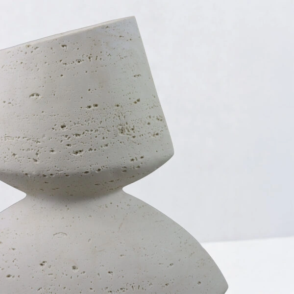LOOMA III ΒΑΖΟ 28.5x15.5x34.5 RESIN ΜΠΕΖ