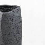 VOID II ΒΑΖΟ 16.5x14.5x39 RESIN ΜΑΥΡΟ