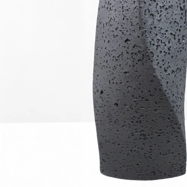 VOID II ΒΑΖΟ 16.5x14.5x39 RESIN ΜΑΥΡΟ