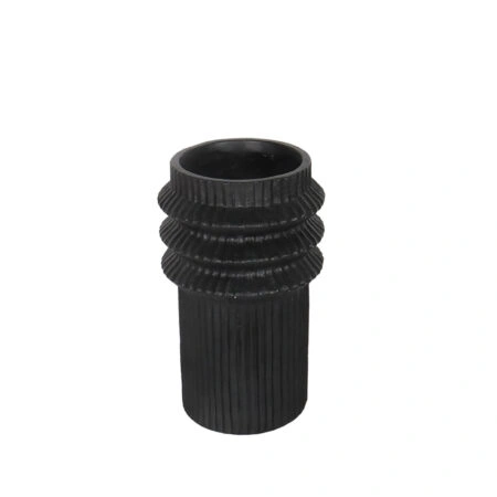 HELIX ΒΑΖΟ 25.5x25.5x42.5cm MgO ΜΑΥΡΟ