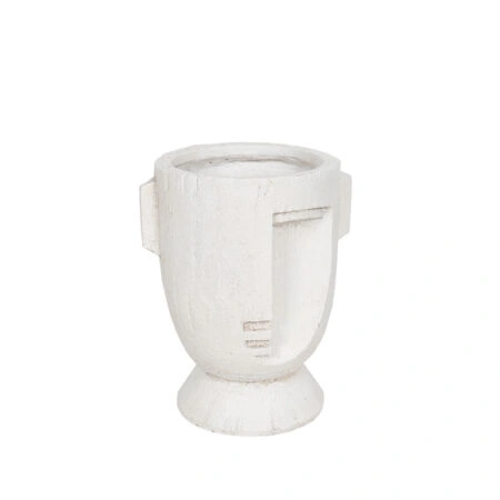 MUSE ΒΑΖΟ 23x20x28cm MgO ΑΣΠΡΟ