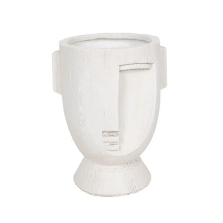 MUSE ΒΑΖΟ 27x23.5x34.5cm MgO ΑΣΠΡΟ