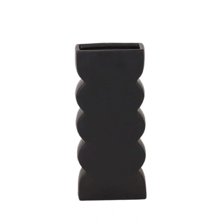 VEI ΒΑΖΟ 14.5x7x30.5cm ΚΕΡΑΜΙΚΟ ΜΑΥΡΟ