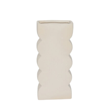 VEI ΒΑΖΟ 14.5x7x30.5cm ΚΕΡΑΜΙΚΟ ΛΕΥΚΟ