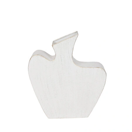 NIRA ΒΑΖΟ 30.5x8x35cm ΜΕΤΑΛΛΟ ΛΕΥΚΟ