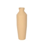 ELVO ΒΑΖΟ 18x18x56.5 ΜΕΤΑΛΛΟ TERRACOTTA ΛΕΥΚΟ