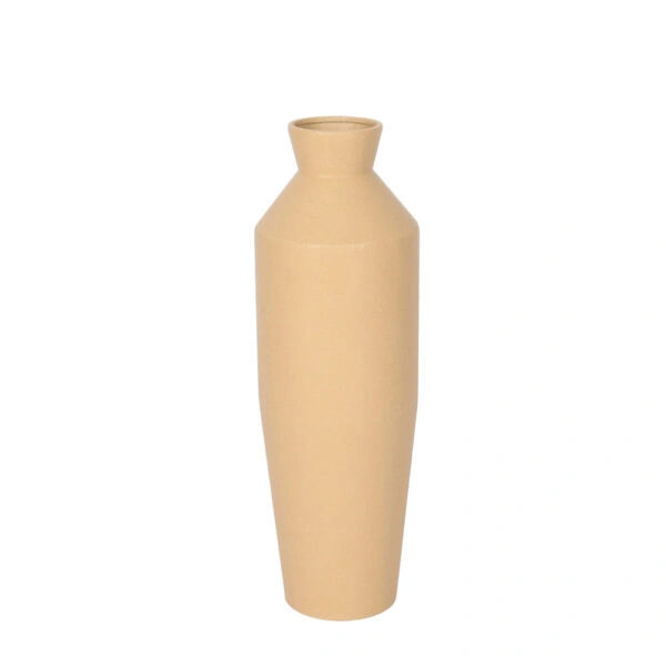 ELVO ΒΑΖΟ 18x18x56.5 ΜΕΤΑΛΛΟ TERRACOTTA ΛΕΥΚΟ