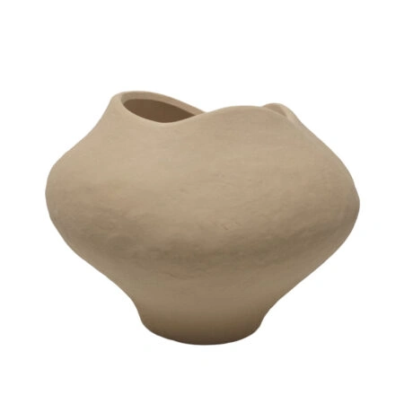 VERAE ΒΑΖΟ 26x26x20cm ΚΕΡΑΜΙΚΟ ΜΠΕΖ