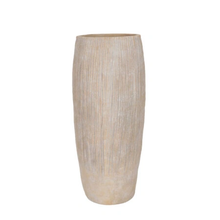 KANSO ΒΑΖΟ 27.7x27.7x37cm ΚΕΡΑΜΙΚΟ ΓΚΡΙ