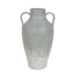 AMFORE ΒΑΖΟ 25x23x50cm ΜΕΤΑΛΛΟ ΓΚΡΙ ΜΠΛΕ