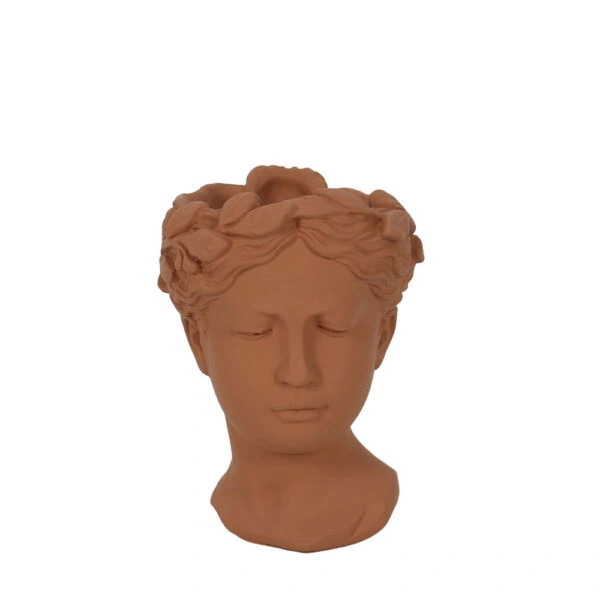 CEM ΒΑΖΟ 15.5x14.5x21.5cm CEMENT TERRACOTTA