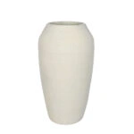 ASH ΒΑΖΟ 23.5x23.5x42cm ΚΕΡΑΜΙΚΟ ΑΣΠΡΟ