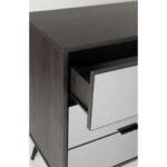 SPECCHIO ΣΥΡΤΑΡΙΕΡΑ 6ΣΥΡΤΑΡΙΑ ΜΑΥΡΟ OAK ΚΑΘΡΕΠΤΗΣ 120x39xH80cm