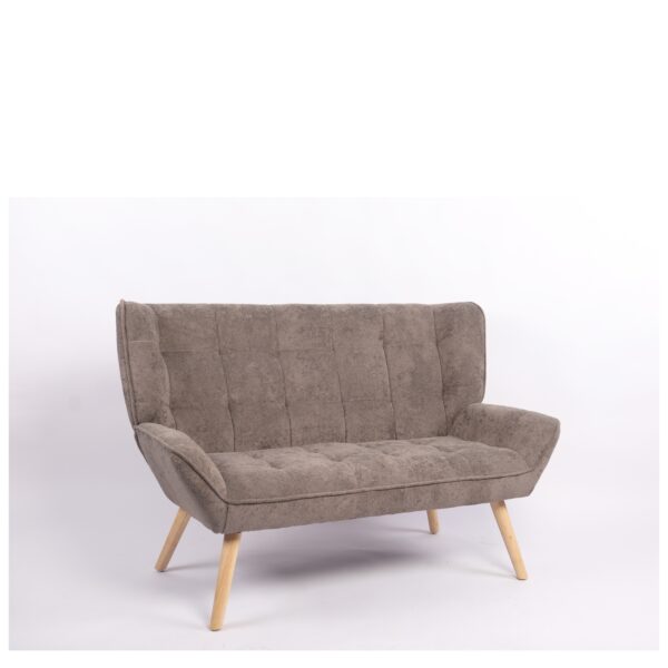Καναπές ArteLibre NESTO Γκρι Ύφασμα/Ξύλο 86x126x78cm