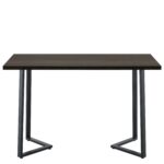 Τραπέζι Τραπεζαρίας ArteLibre WINFORD Καρυδί/Μαύρο Μέταλλο/Μοριοσανίδα 120x70x76cm