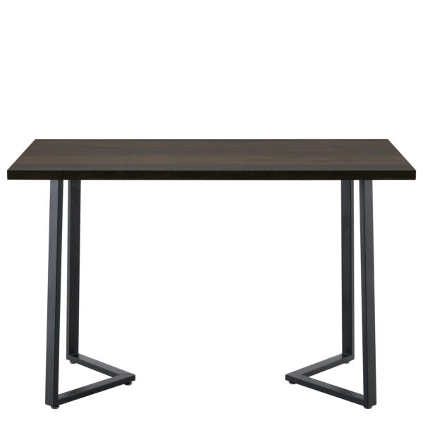 Τραπέζι Τραπεζαρίας ArteLibre WINFORD Καρυδί/Μαύρο Μέταλλο/Μοριοσανίδα 120x70x76cm