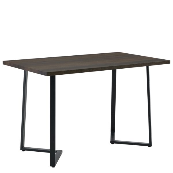 Τραπέζι Τραπεζαρίας ArteLibre WINFORD Καρυδί/Μαύρο Μέταλλο/Μοριοσανίδα 120x70x76cm