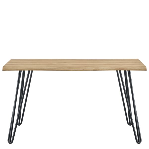 Τραπέζι Τραπεζαρίας ArteLibre BRANWELL Sonoma Μέταλλο/Μοριοσανίδα 160x80x77.5cm