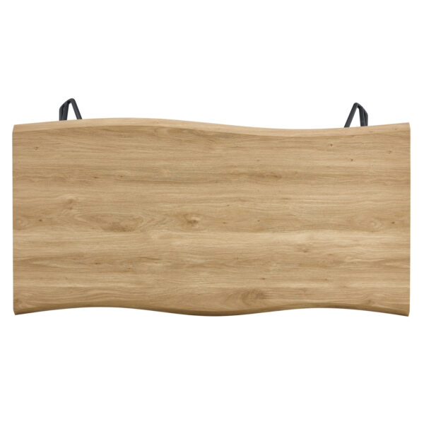 Τραπέζι Τραπεζαρίας ArteLibre BRANWELL Sonoma Μέταλλο/Μοριοσανίδα 160x80x77.5cm