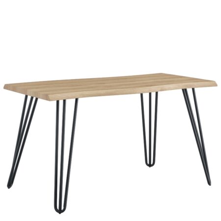 Τραπέζι Τραπεζαρίας ArteLibre BRANWELL Sonoma Μέταλλο/Μοριοσανίδα 160x80x77.5cm