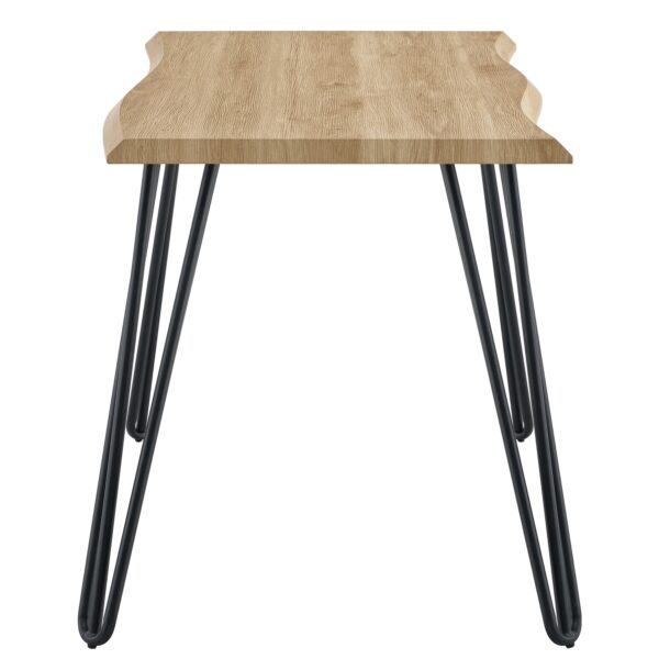 Τραπέζι Τραπεζαρίας ArteLibre BRANWELL Sonoma Μέταλλο/Μοριοσανίδα 140x70x77.5cm