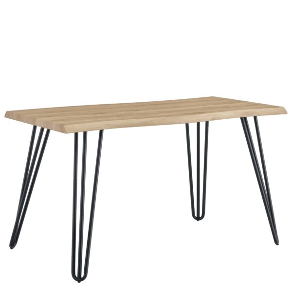 Τραπέζι Τραπεζαρίας ArteLibre BRANWELL Sonoma Μέταλλο/Μοριοσανίδα 140x70x77.5cm