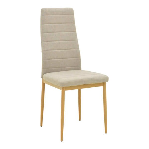 Τραπεζαρία Balou-Parker  σετ 5τεμ λευκό-μπεζ Φ120x73εκ