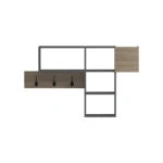 Κρεμάστρα τοίχου Wenia  σε sonoma-ανθρακί απόχρωση 99.5x15x61εκ