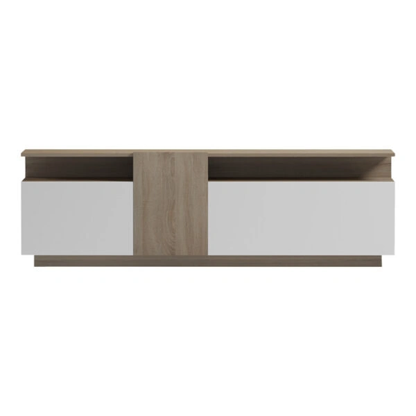 Έπιπλο τηλεόρασης Vendora  σε sonoma-λευκή απόχρωση 150x29.5x46.3εκ