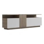 Έπιπλο τηλεόρασης Vendora  σε sonoma-λευκή απόχρωση 150x29.5x46.3εκ