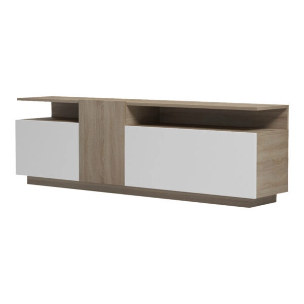 Έπιπλο τηλεόρασης Vendora  σε sonoma-λευκή απόχρωση 150x29.5x46.3εκ