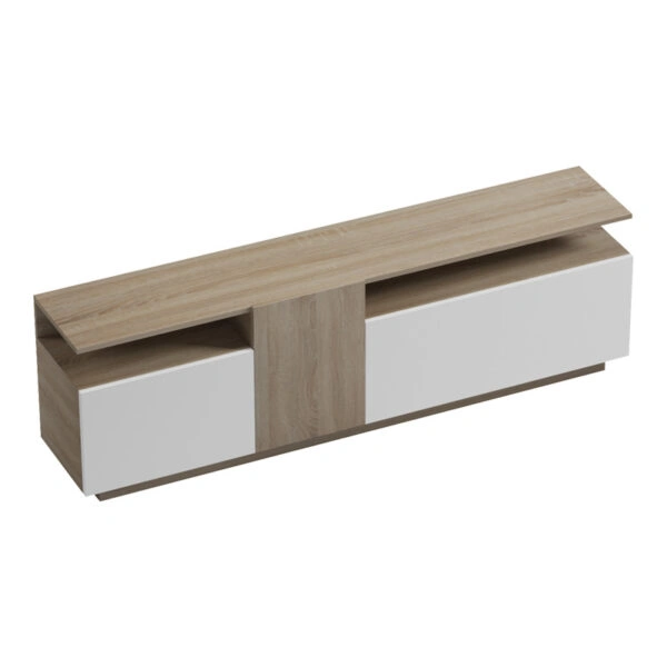 Έπιπλο τηλεόρασης Vendora  σε sonoma-λευκή απόχρωση 150x29.5x46.3εκ