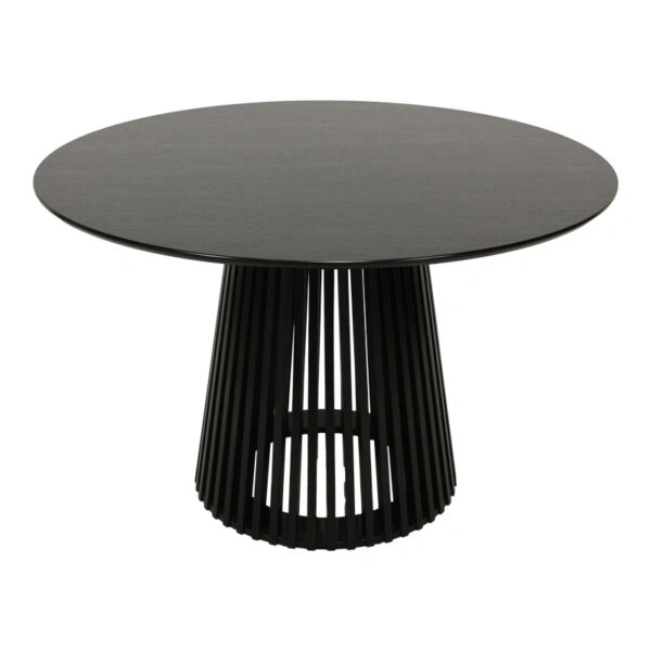 Τραπέζι Domonic  mdf σε μαύρη απόχρωση Φ120x75εκ