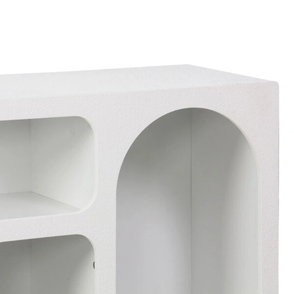 Μπουφές Emersi με ράφια mdf σε λευκή απόχρωση 164x34x76εκ