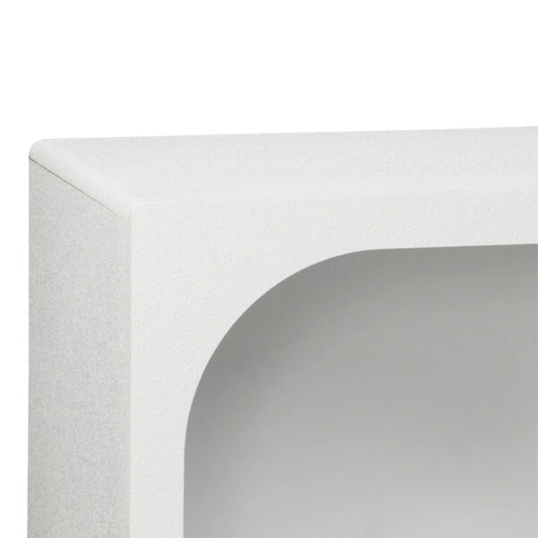 Μπουφές Emersi με ράφια mdf σε λευκή απόχρωση 164x34x76εκ