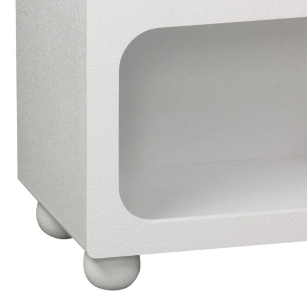 Μπουφές Emersi με ράφια mdf σε λευκή απόχρωση 164x34x76εκ