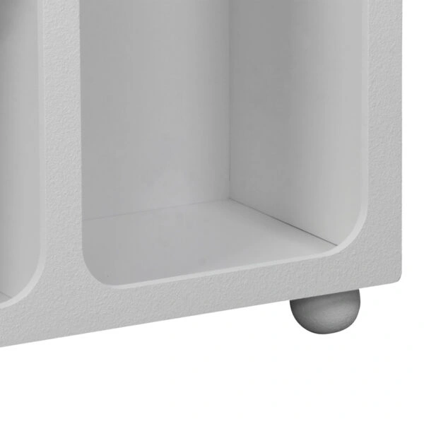 Μπουφές Emersi με ράφια mdf σε λευκή απόχρωση 164x34x76εκ