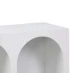 Μπουφές Emersi  με ράφια mdf σε λευκή απόχρωση 120x35x76εκ