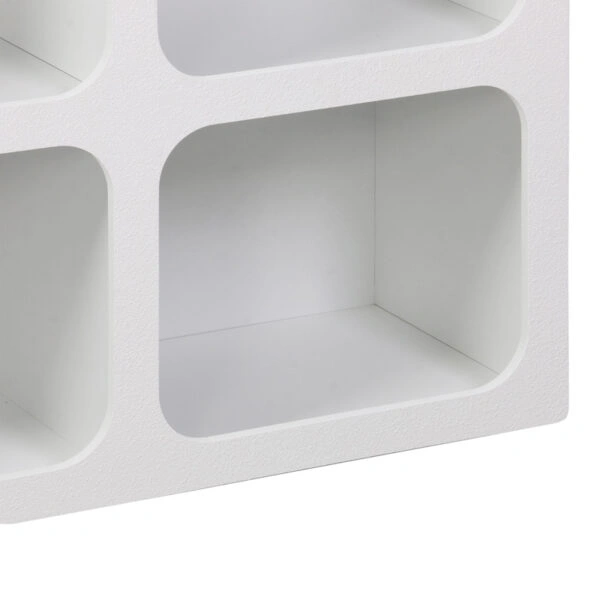 Μπουφές Emersi  με ράφια mdf σε λευκή απόχρωση 120x35x76εκ