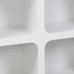 Μπουφές Emersi  με ράφια mdf σε λευκή απόχρωση 120x35x76εκ
