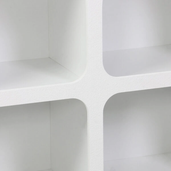 Μπουφές Emersi  με ράφια mdf σε λευκή απόχρωση 120x35x76εκ